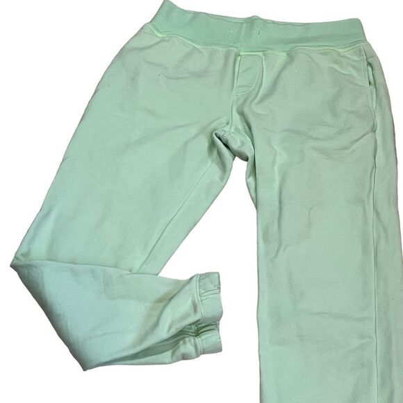 Leallo Green Jogger Sweatpants Distressed Light Pink Shade sz XS SEE DISCLOSURE - Picture 3 of 16